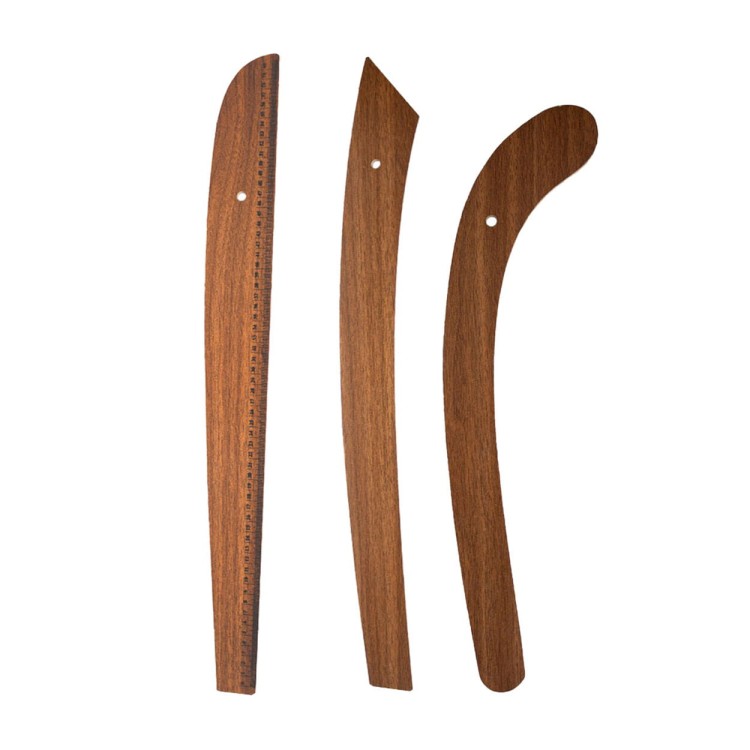 Zestaw Linijek Krawieckich 6szt.–Krzywiki, Miary, Geoderki Szycie Hobby-3