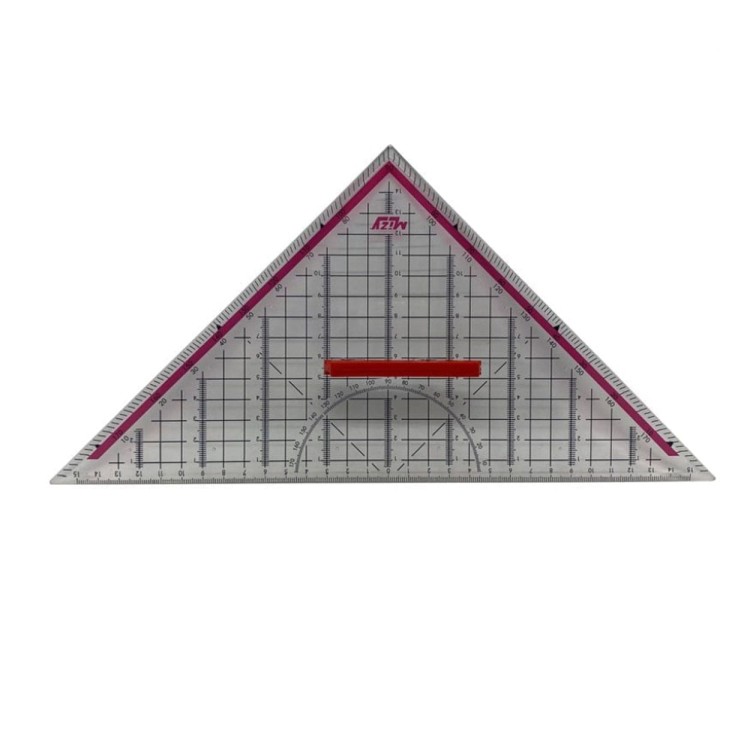 Ekierka Mizy 32cm z Uchwytem | Kątownik z Tworzywa Sztucznego 45° 90°-2