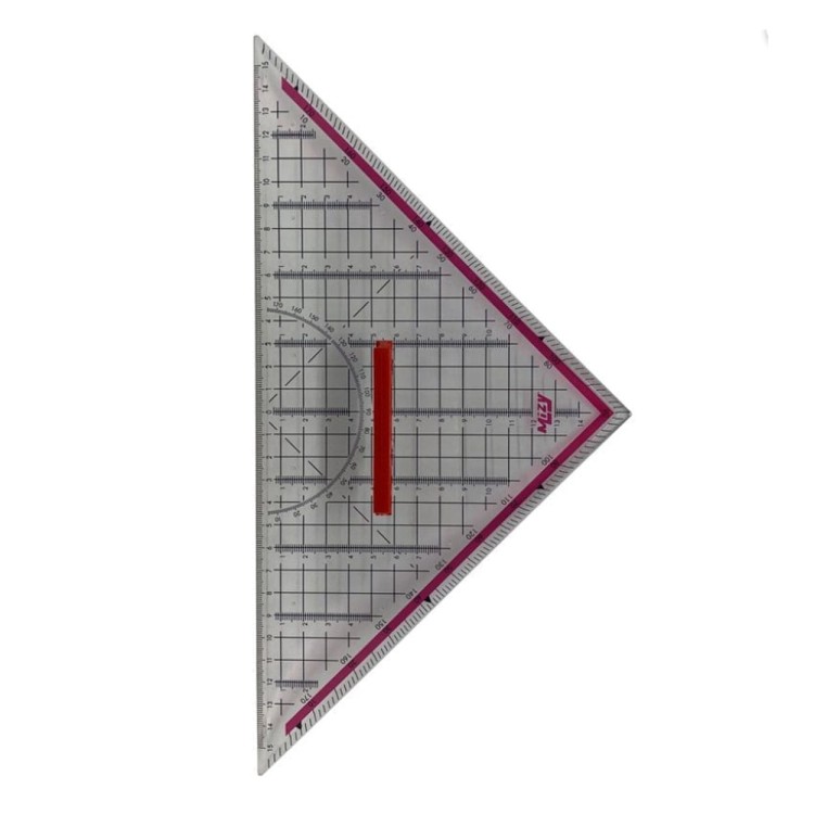 Ekierka Mizy 32cm z Uchwytem | Kątownik z Tworzywa Sztucznego 45° 90°-4
