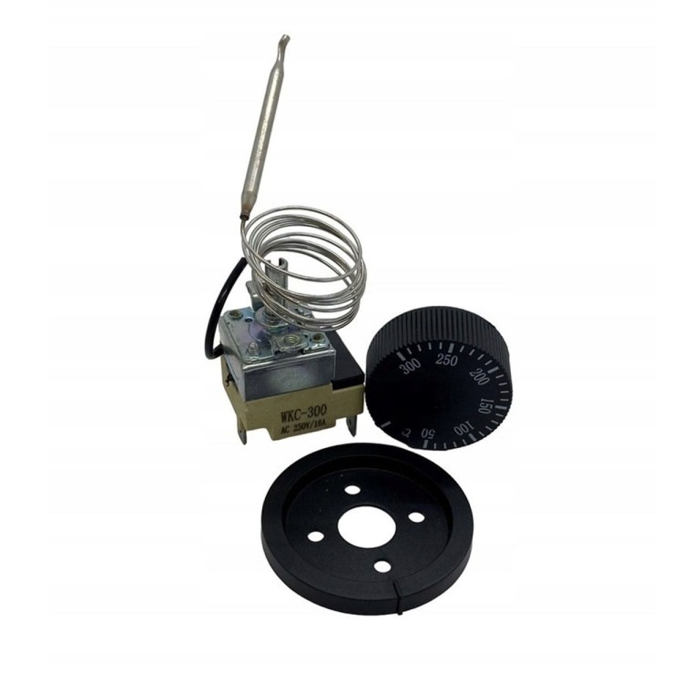 Regulator Temperatury 50–300°C z Kapilarą i Pokrętłem | Termostat 250V 16A-1