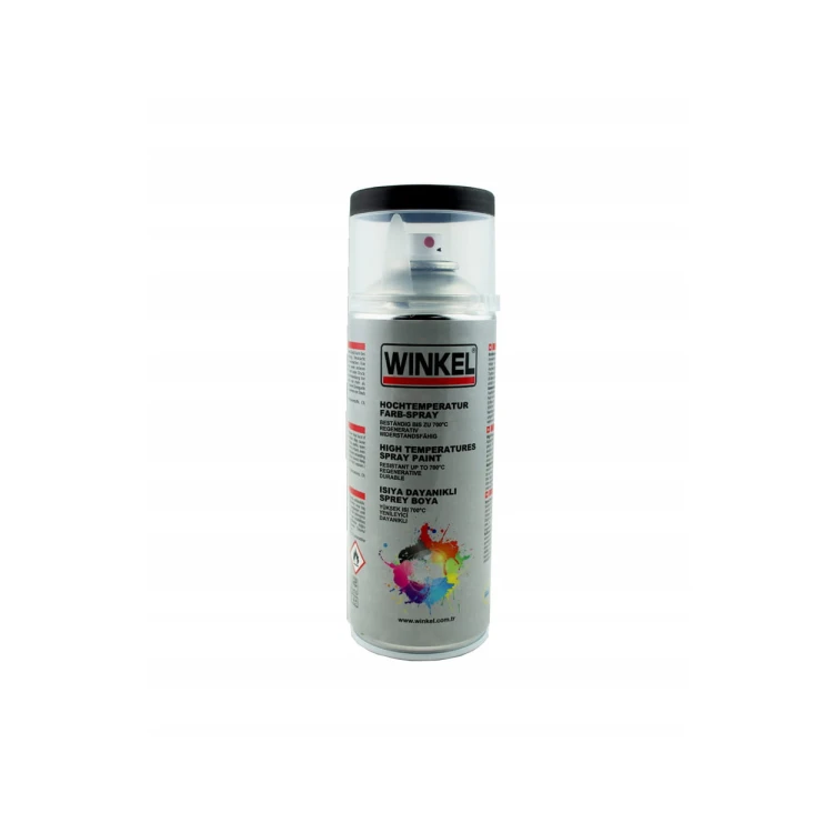 Farba Żaroodporna 700°C Czarna 400 ml Lakier Termiczny Spray Do Metalu