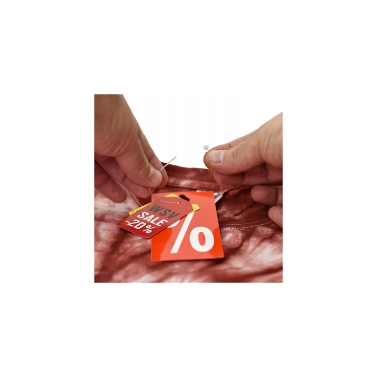 Łączniki Żyłki Do Metek Odzieżowych 5000 szt 12,5 cm Ręczne Plastikowe