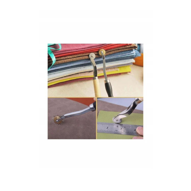 Ostre Radełka Krawieckie 3 szt. Zestaw Kaletniczy Do Skóry Tkanin