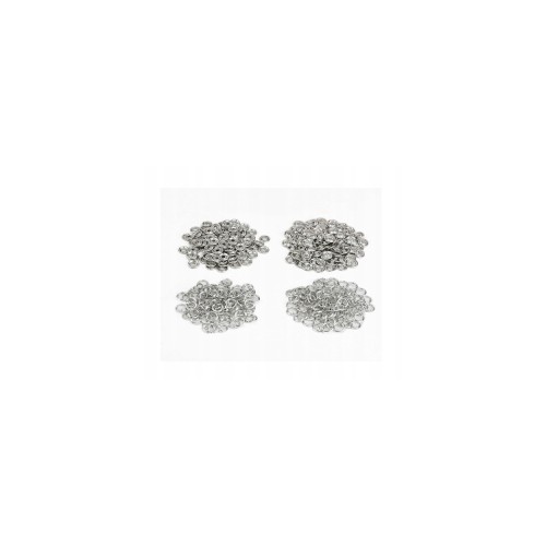 Napy Zatrzaski 350 szt 9,5 mm Metalowe Kolorowe Srebrne + Pudełko