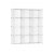 Regał Modułowy Metalowy Biały 12 Półek 33x33 cm Organizer Szafka