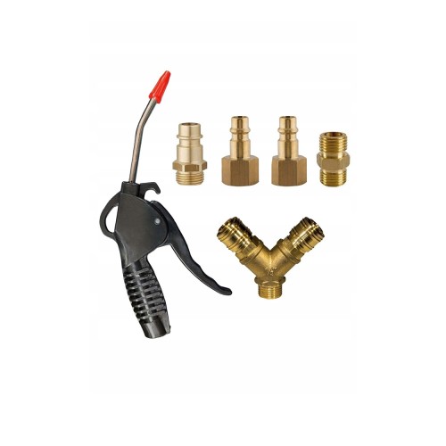 Pistolet Przedmuchowy Pneumatyczny + 5 Złączek GRATIS Do Sprężarki