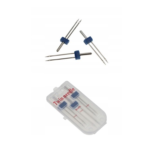 Igły Podwójne Uniwersalne 2 mm 3 mm 4 mm + Stopka Dociskowa 4 el