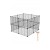 Modułowa Metalowa Klatka Kojec Dla Psa Królika Gryzoni 16 Paneli 32x32 cm