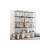 Regał Metalowy Modułowy Organizer Druciany 20 Półek 33x33 cm Szafka