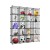 Regał Metalowy Modułowy Organizer Druciany 20 Półek 33x33 cm Szafka