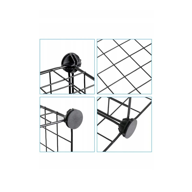 Regał Metalowy Modułowy Organizer Druciany 20 Półek 33x33 cm Szafka