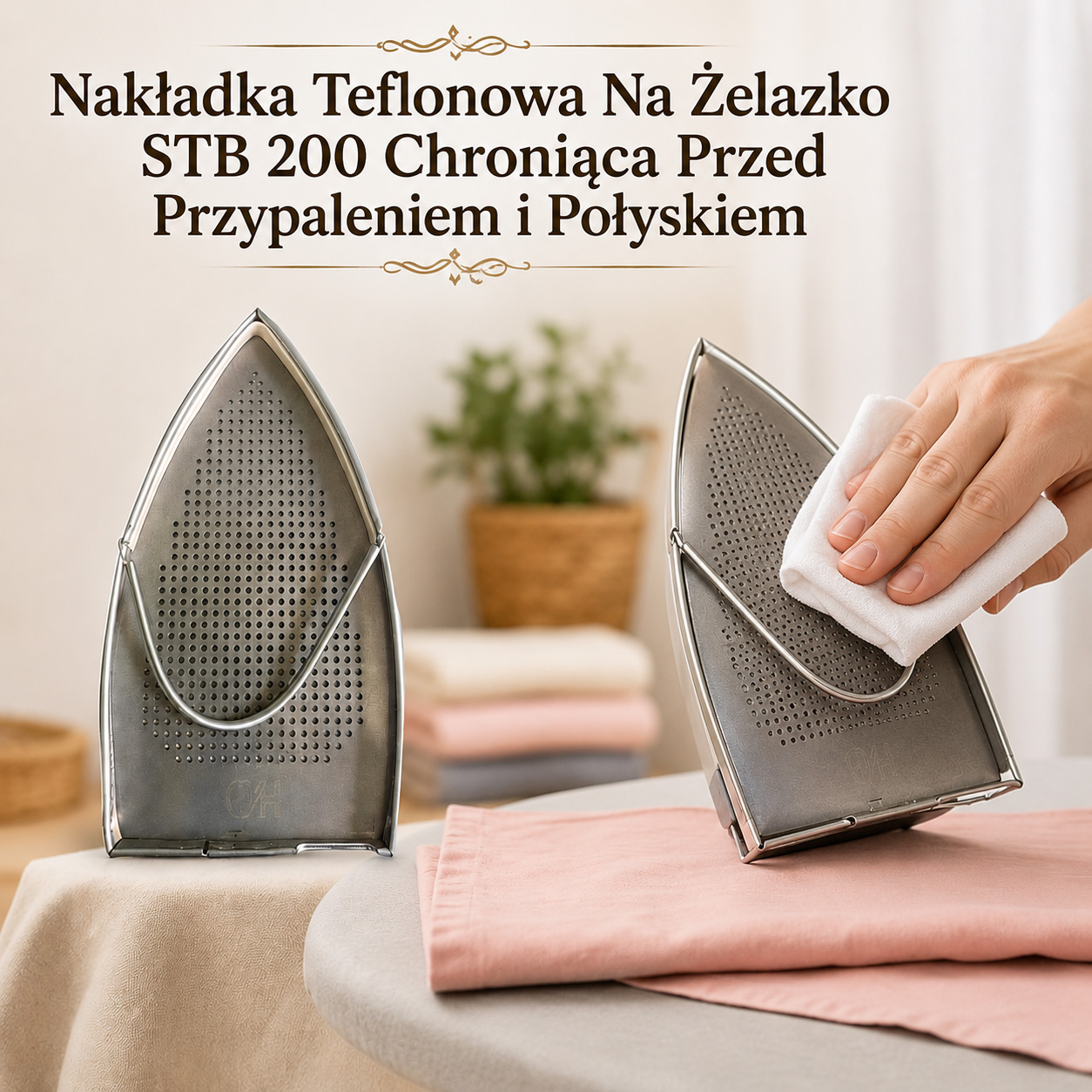 Nakładka Teflonowa Na Żelazko STB 200 Chroniąca Przed Przypaleniem i Połyskiem