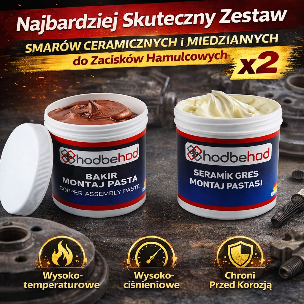 Najbardziej Skuteczny Zestaw Smarów Ceramicznych i Miedzianych do Zacisków Hamulcowych x2