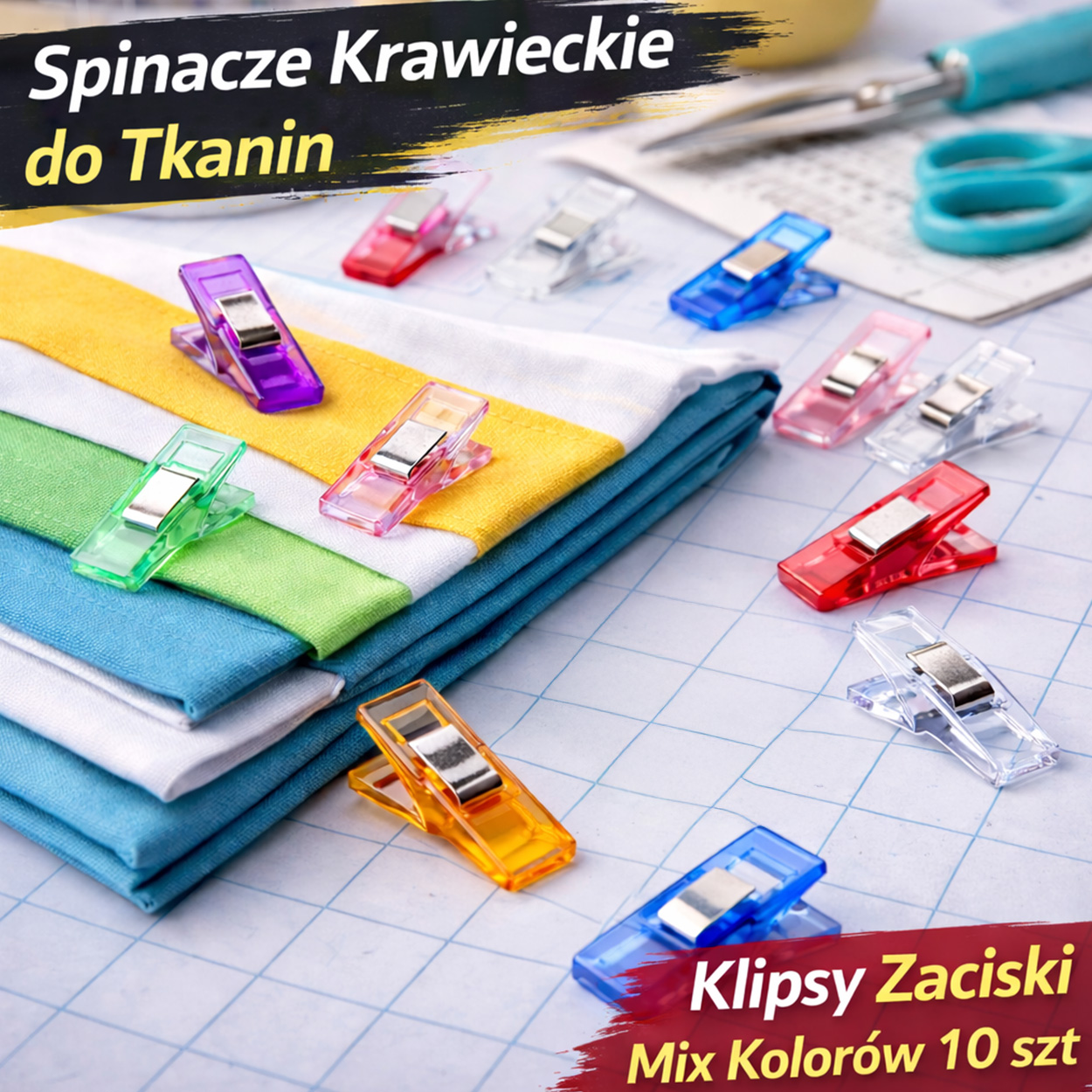 clips on top of textiles