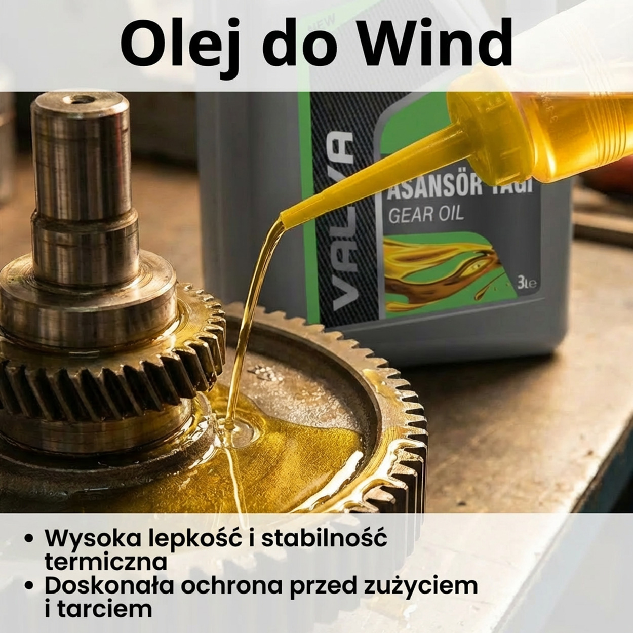 oil being applied to gear