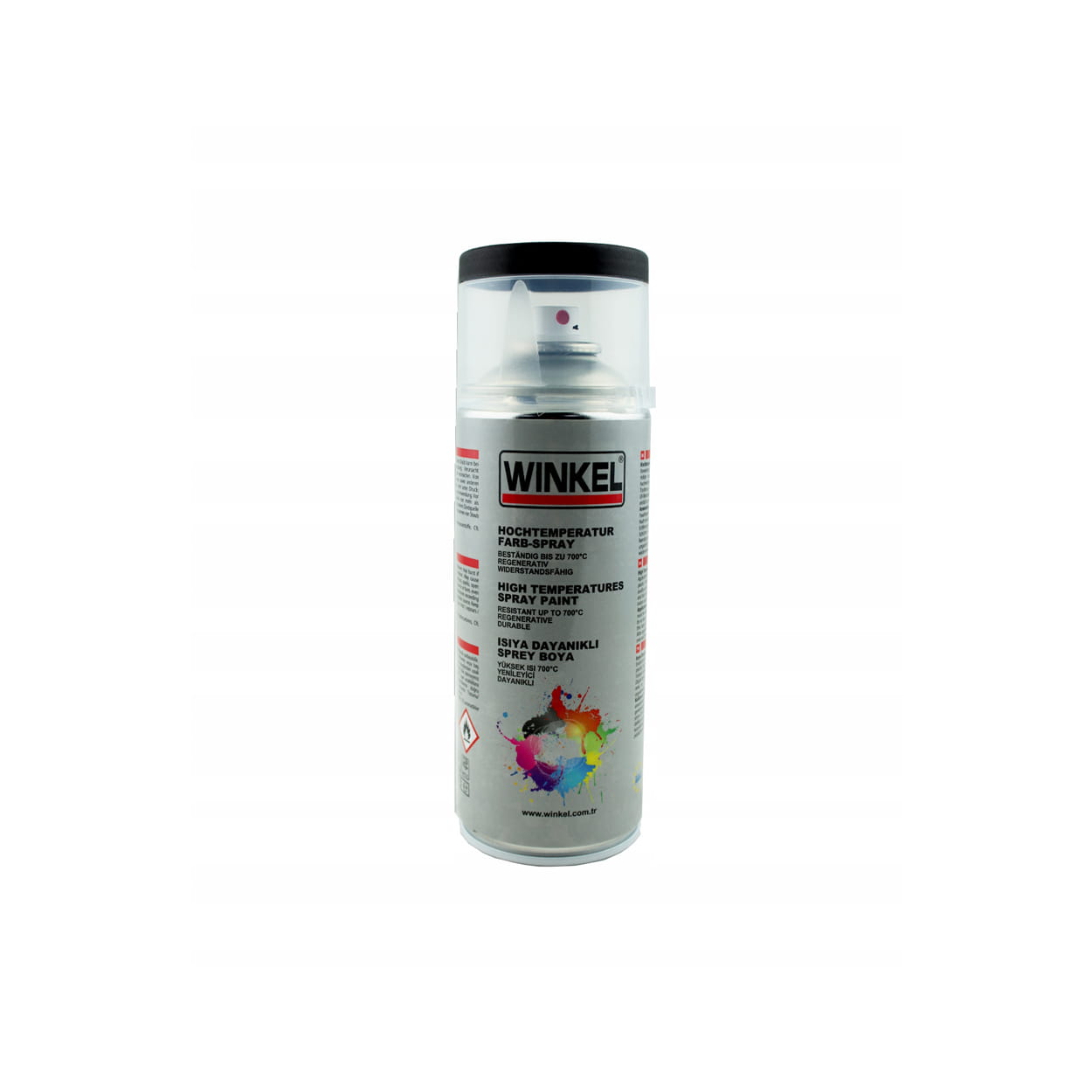 Farba Żaroodporna 700°C Czarna 400 ml Lakier Termiczny Spray Do Metalu
