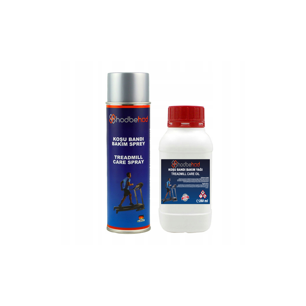 Zestaw Do Bieżni Olej 250 ml + Spray 500 ml Smar Silikonowy Do Pasa Bieżni
