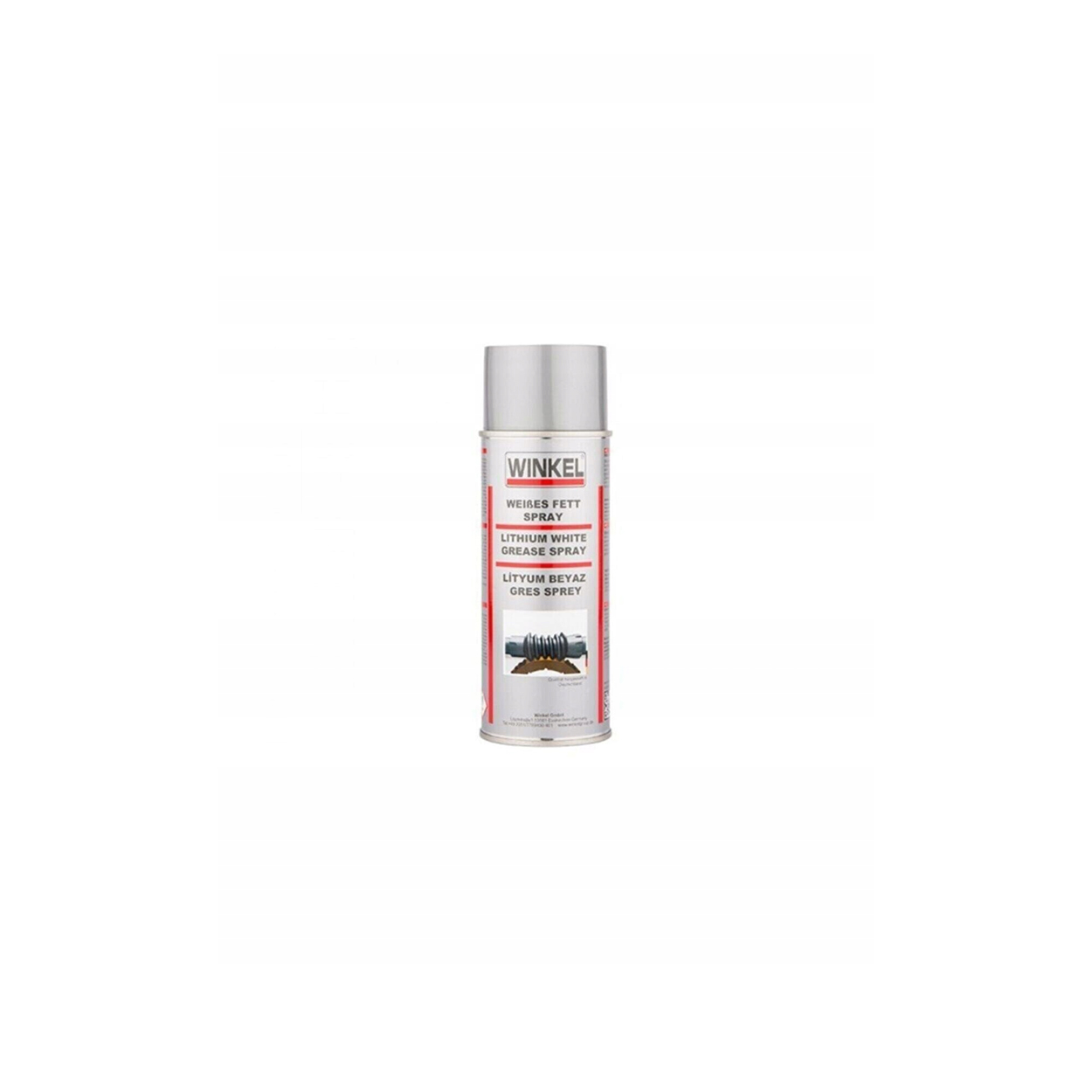 Biały Smar Litowy Spray 400 ml Niemiecki Odporny Na Wodę -40°C Do +140°C